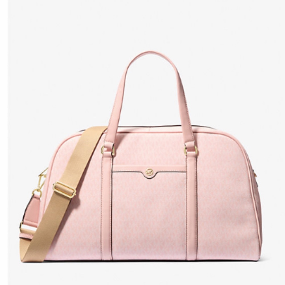 Jet Set Travel Extra-Large Signature Logo Weekender Bag Michael Kors